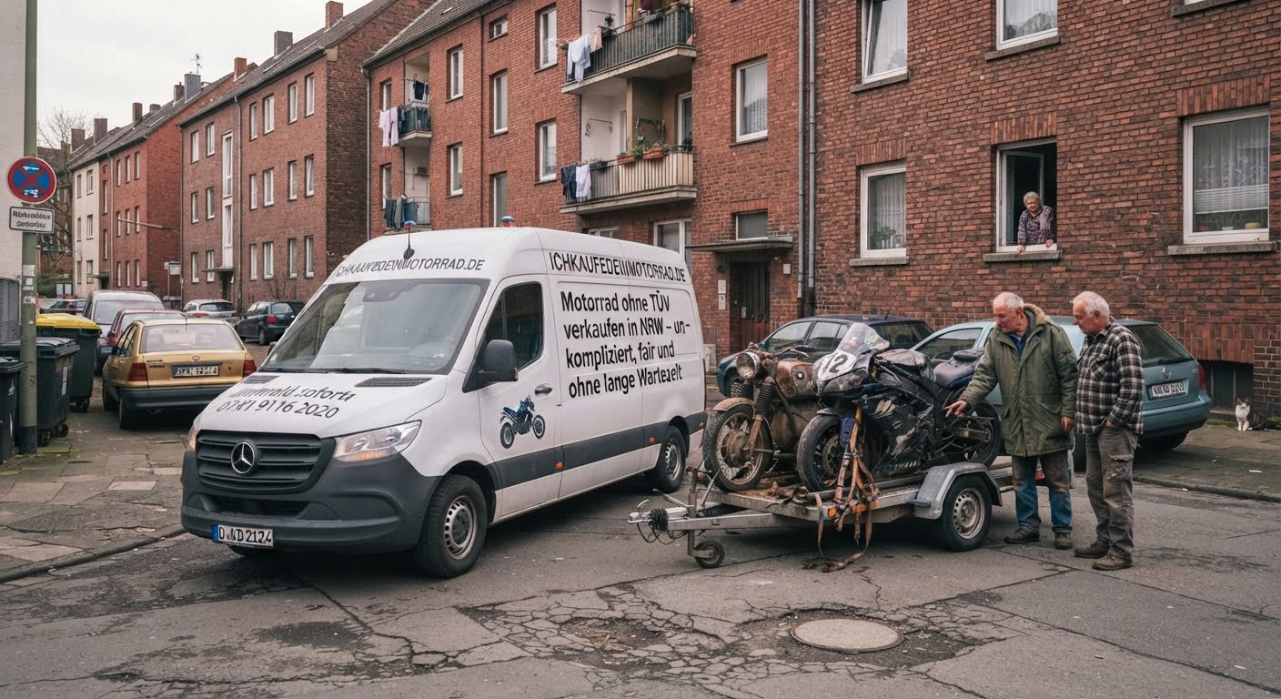 Motorrad ohne TÜV verkaufen – Motorrad Ankauf auch ohne gültige Hauptuntersuchung