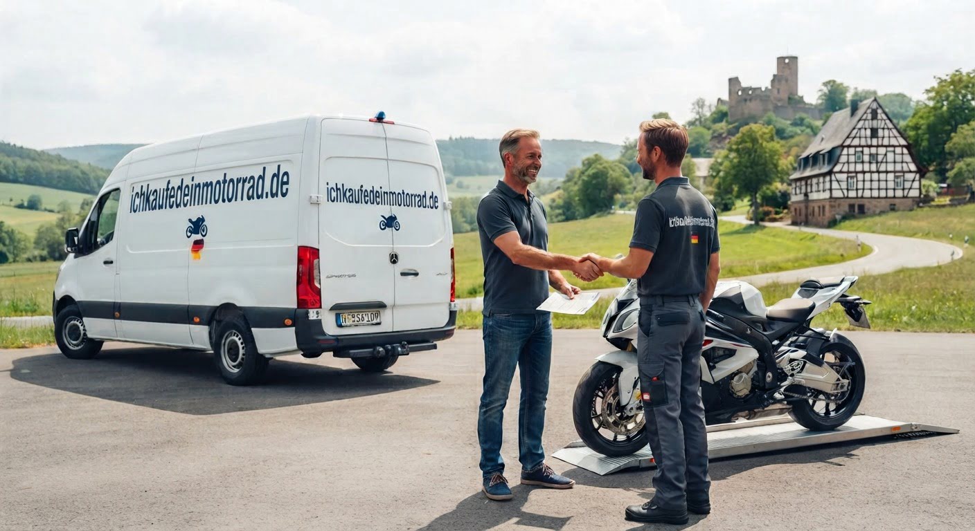 Motorrad Ankauf in Deutschland – einfach verkaufen und bequem abholen lassen.