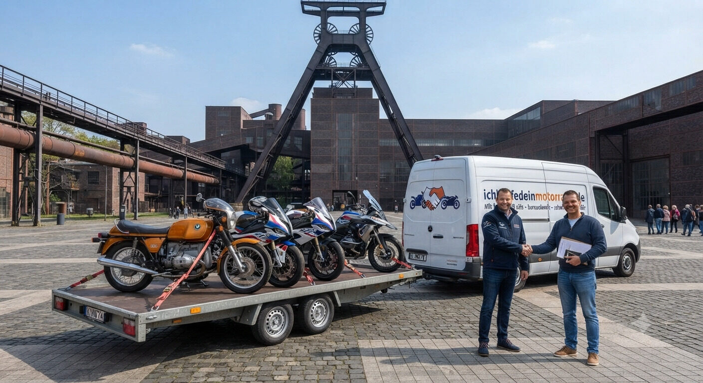 BMW Motorrad Ankauf in ganz Deutschland. Ich kaufe alle BMW Motorräder – alle Modelle, Baujahre und Zustände. Auch Unfallmotorräder, defekte BMW und Fahrzeuge ohne TÜV. Persönliche Abholung.