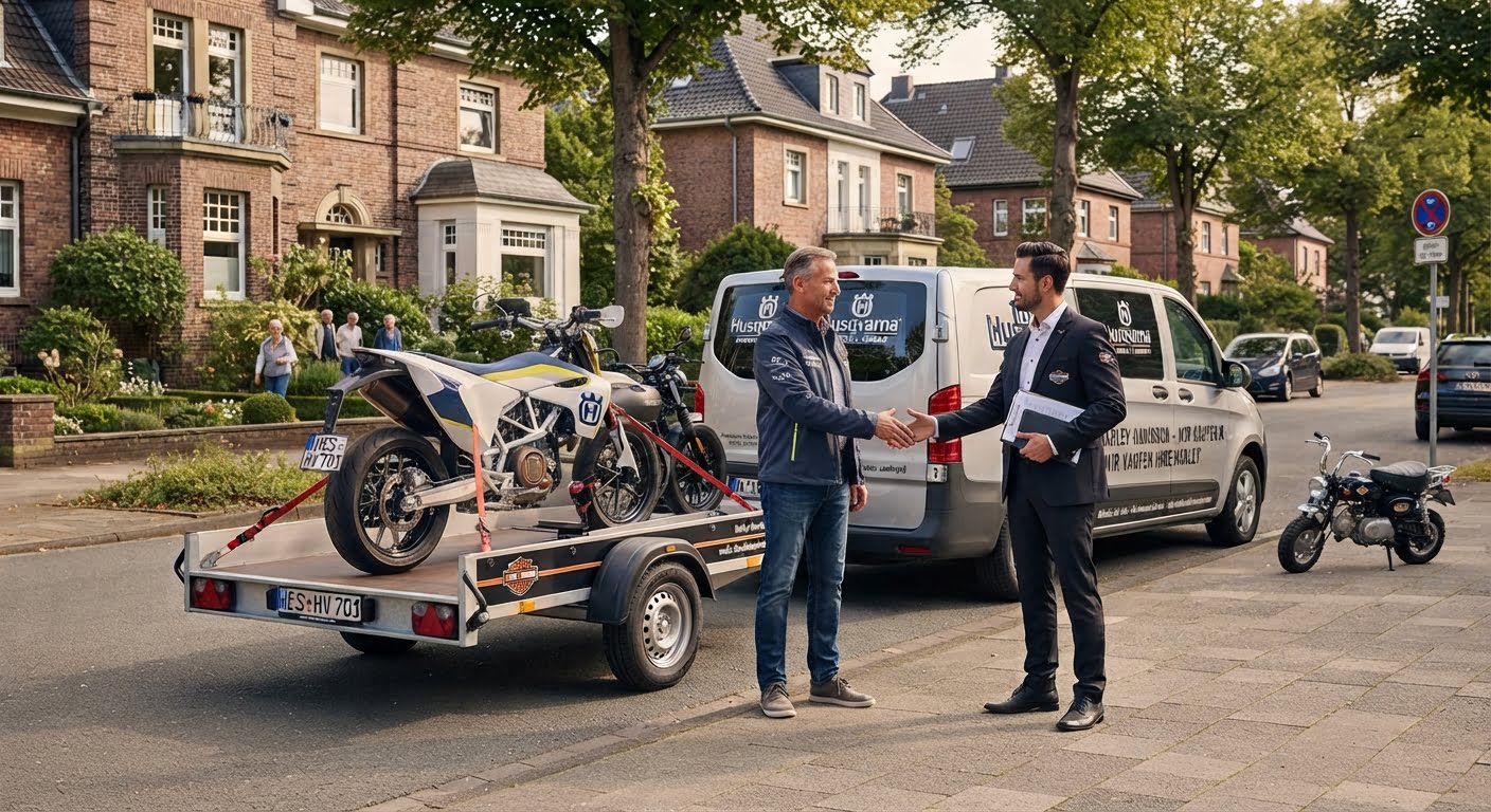 Husqvarna in NRW verkaufen? Wir kaufen alle Modelle, auch Bastlerfahrzeuge & Unfallmaschinen. Schnell, direkt & ohne Stress. Jetzt unverbindlich anfragen!