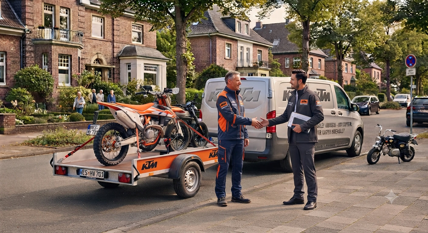 Möchten Sie Ihre KTM in NRW verkaufen? Wir kaufen alle KTM-Modelle an – schnell, unkompliziert und direkt. Auch mit Defekt oder Unfallschaden. Jetzt Angebot anfordern!
