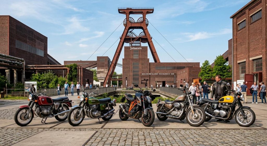 Motorrad verkaufen Essen & NRW: Ankauf aller Marken mit kostenloser Abholung vor der Zeche Zollverein